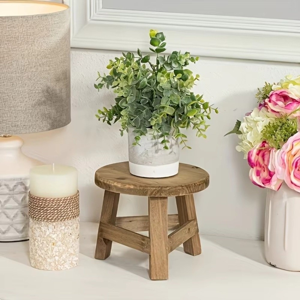 Bonsai Garden Display Stands - مقعد خشبي صغير زهرة عرض موقف