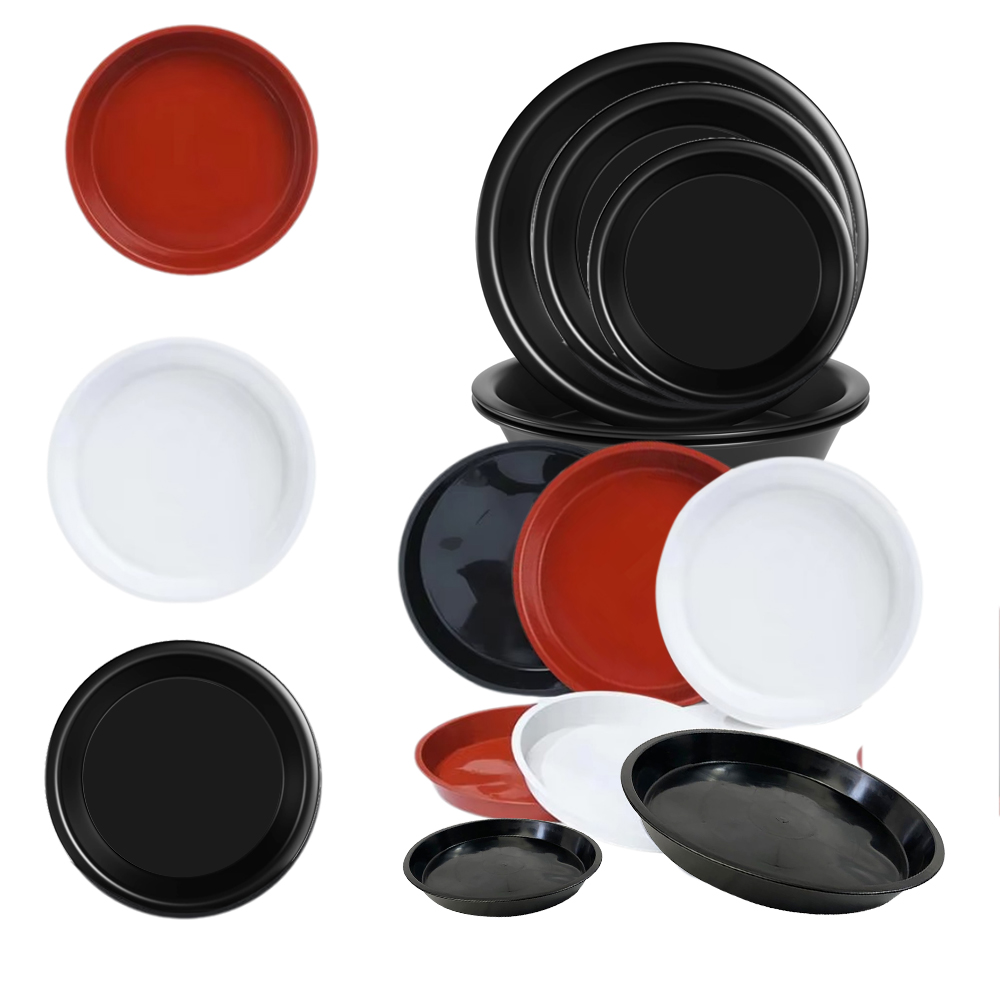 Drip Tray Saucer - 3-5 قطعة الصحن النباتات البلاستيكية المتينة