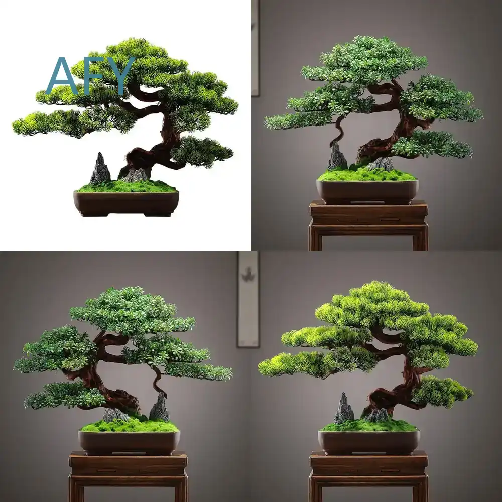 Bonsai Garden Entrance - شجرة صنوبر بونساي اصطناعية لديكور المنزل،