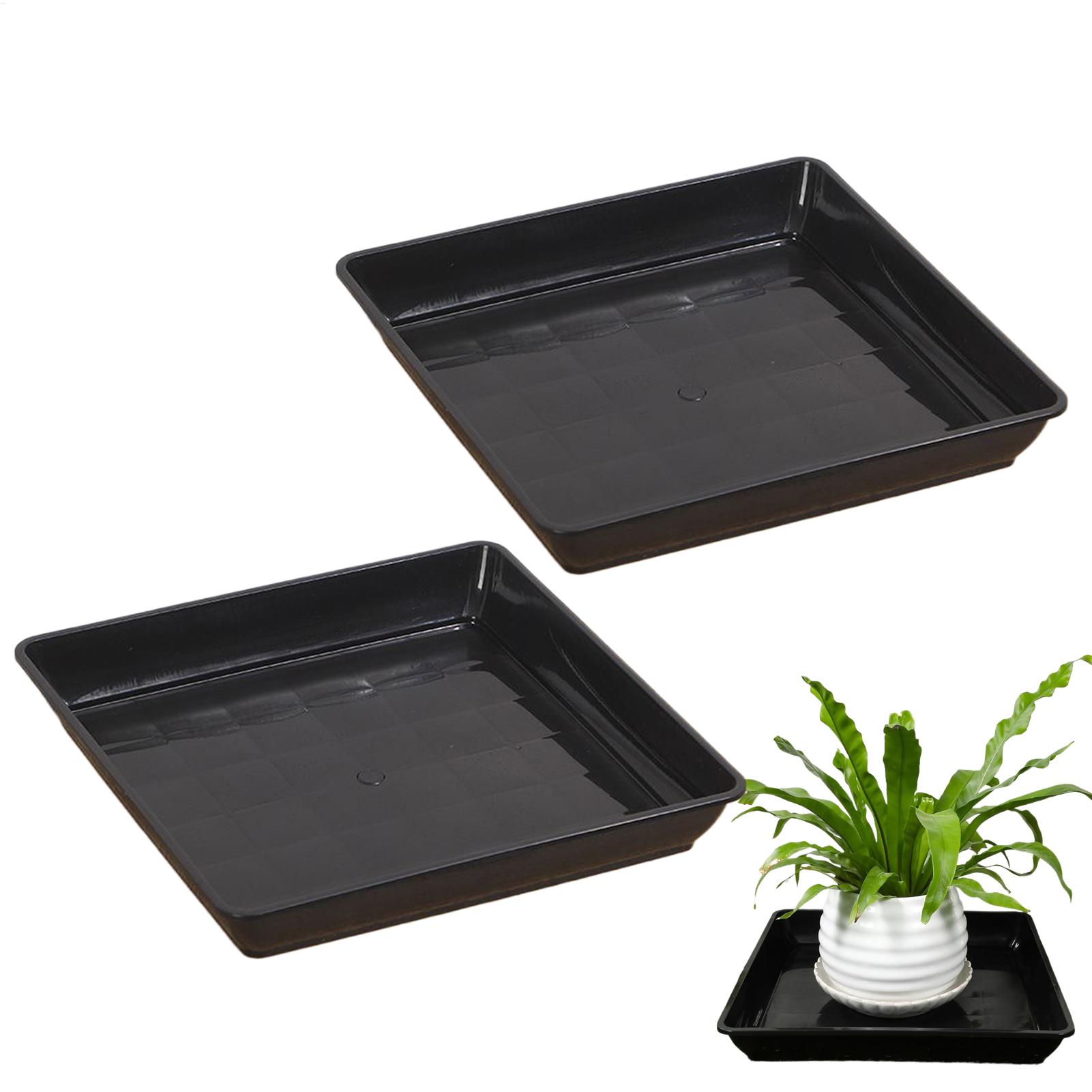 Drip Tray Saucer - صواني نباتات للأصص، قطعتين، صحن تجميع