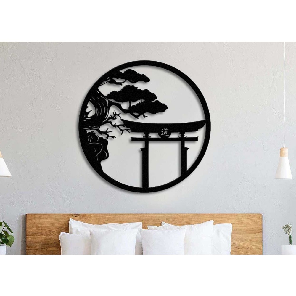 Bonsai Garden Art - ديكور جداري معدني على شكل شجرة