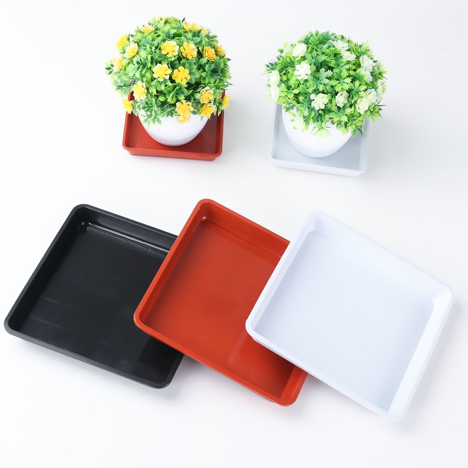 Drip Tray Saucer - أطباق بلاستيكية مربعة الشكل صواني تقطير