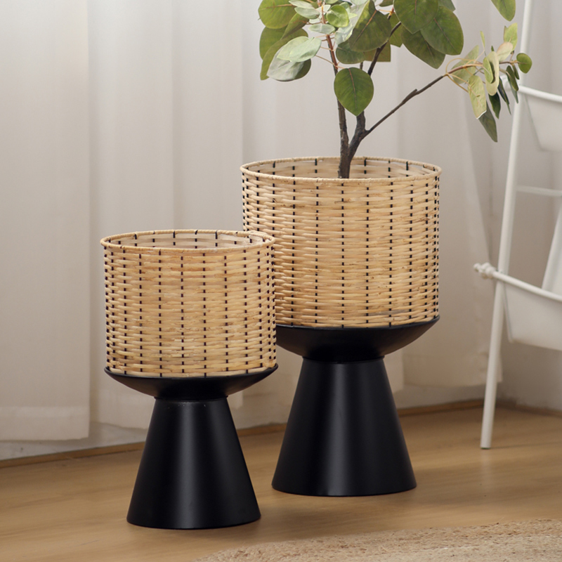 الروطان نسج اناء للزهور ضوء ال - مراجعة Bonsai Garden Display Stands وسعره