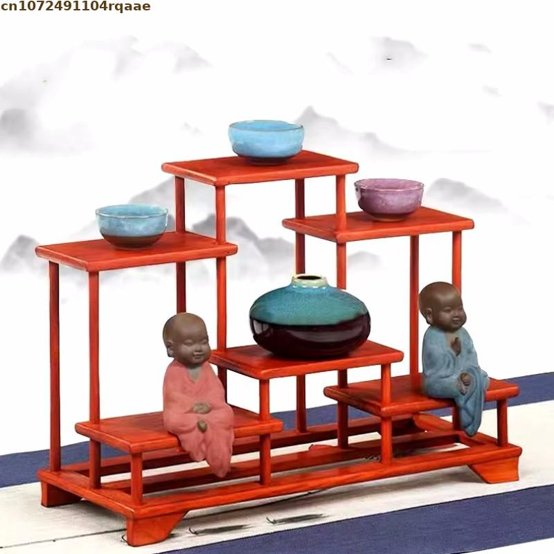 حامل وعاء الزهور الخشبي نبات ب - مراجعة Bonsai Garden Display Stands وسعره