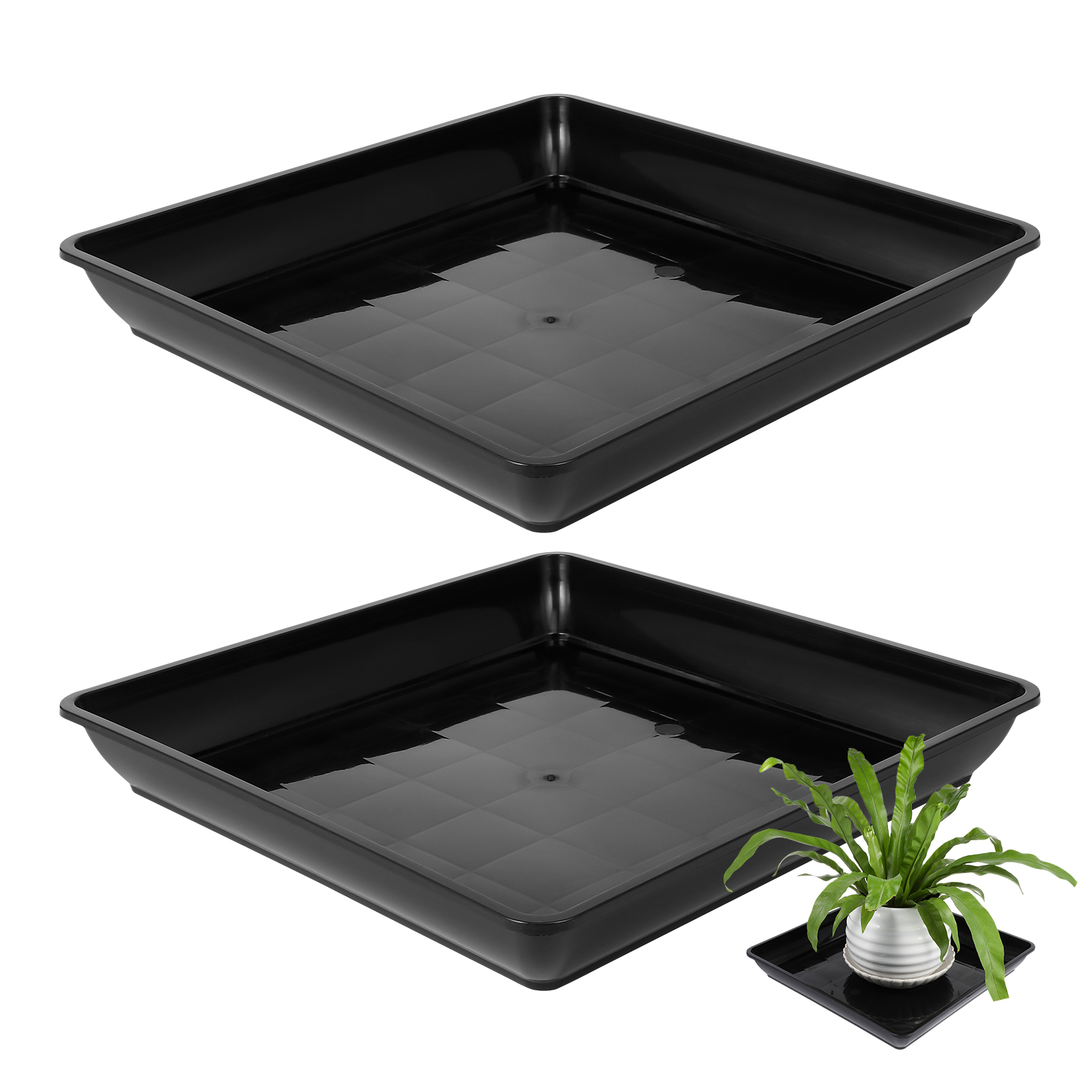 قطعتان من صحون أصيص الزهور الب - مراجعة Drip Tray Saucer وسعره