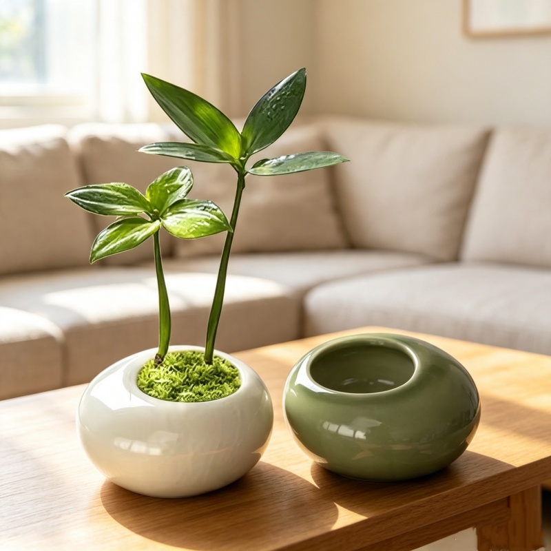 وعاء نباتات صغير بتصميم متشقق  - مراجعة Bonsai Garden Art وسعره