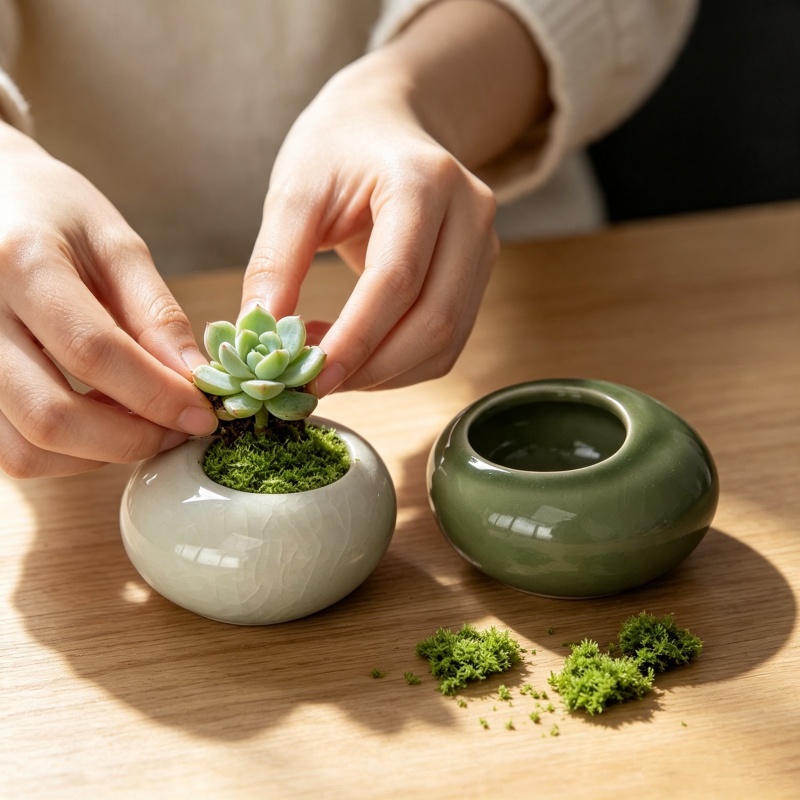 وعاء نباتات صغير بتصميم متشقق  - مراجعة Bonsai Garden Art وسعره