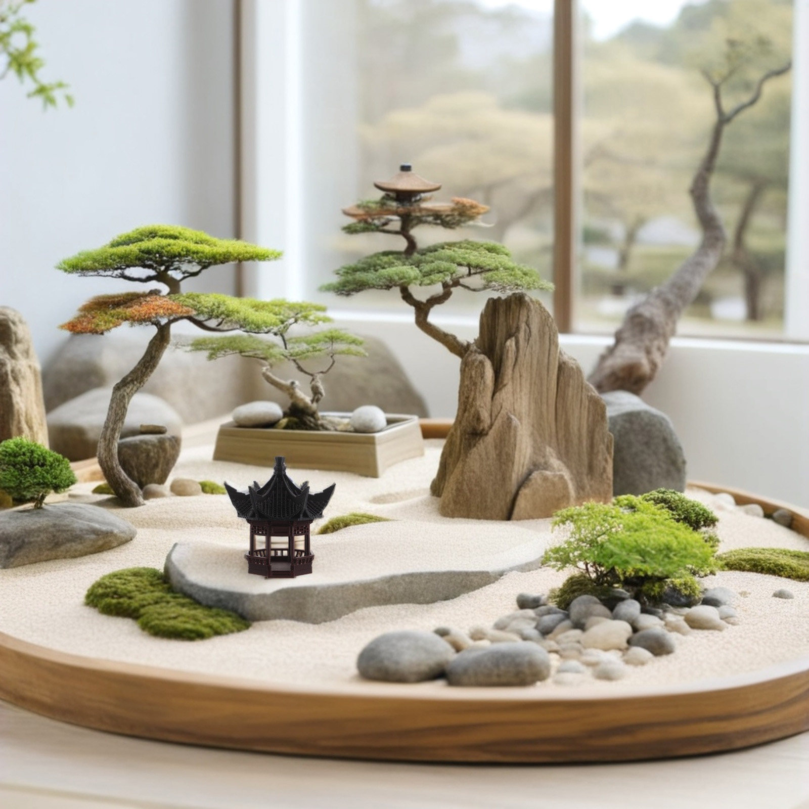ديكور مناظر طبيعية على شكل باغ - مراجعة Bonsai Garden Display وسعره