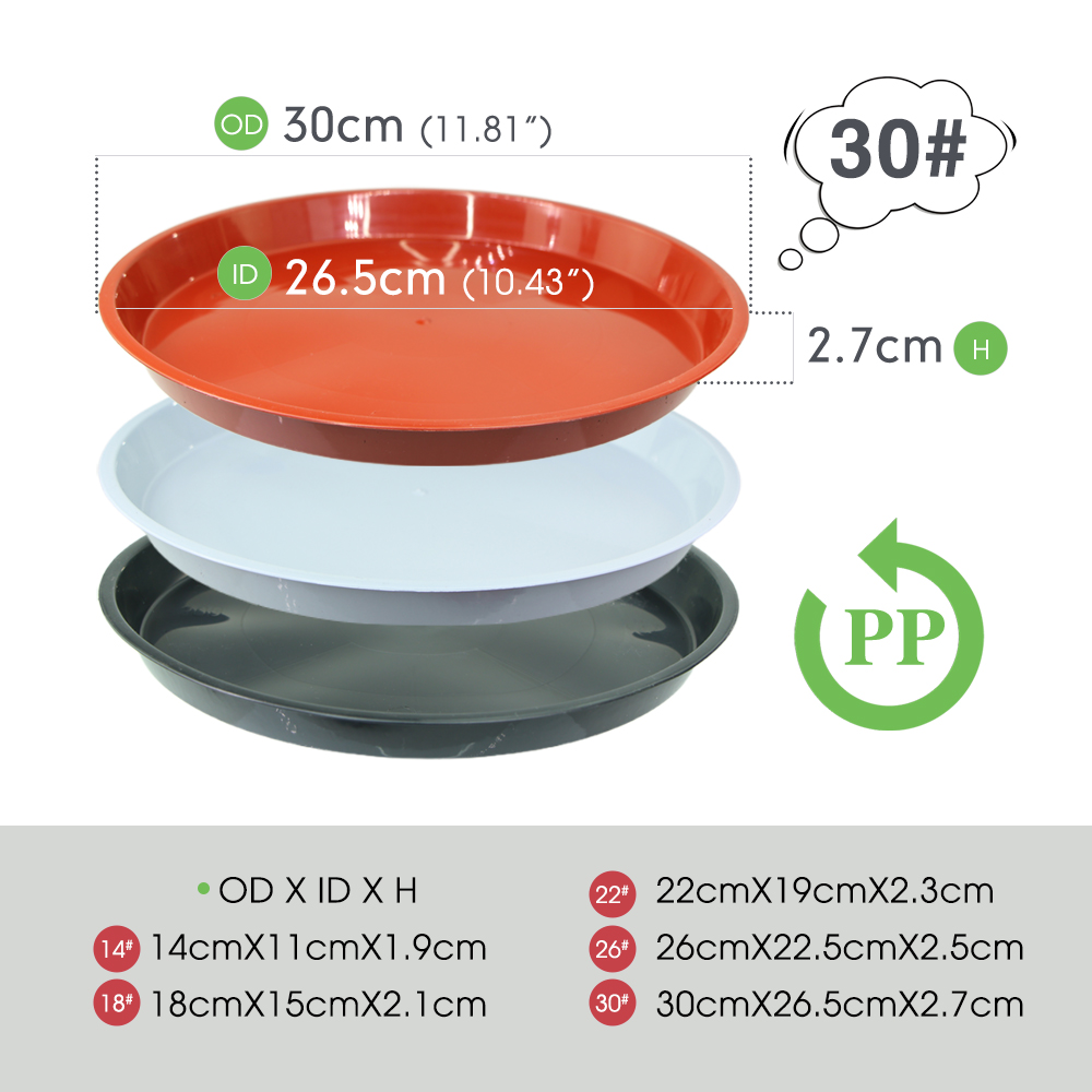 3-5 قطعة الصحن النباتات البلاس - مراجعة Drip Tray Saucer وسعره