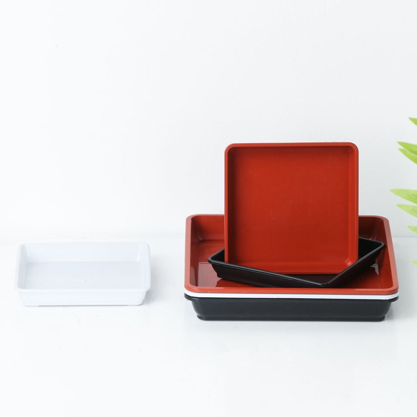 أطباق بلاستيكية مربعة الشكل صو - مراجعة Drip Tray Saucer وسعره