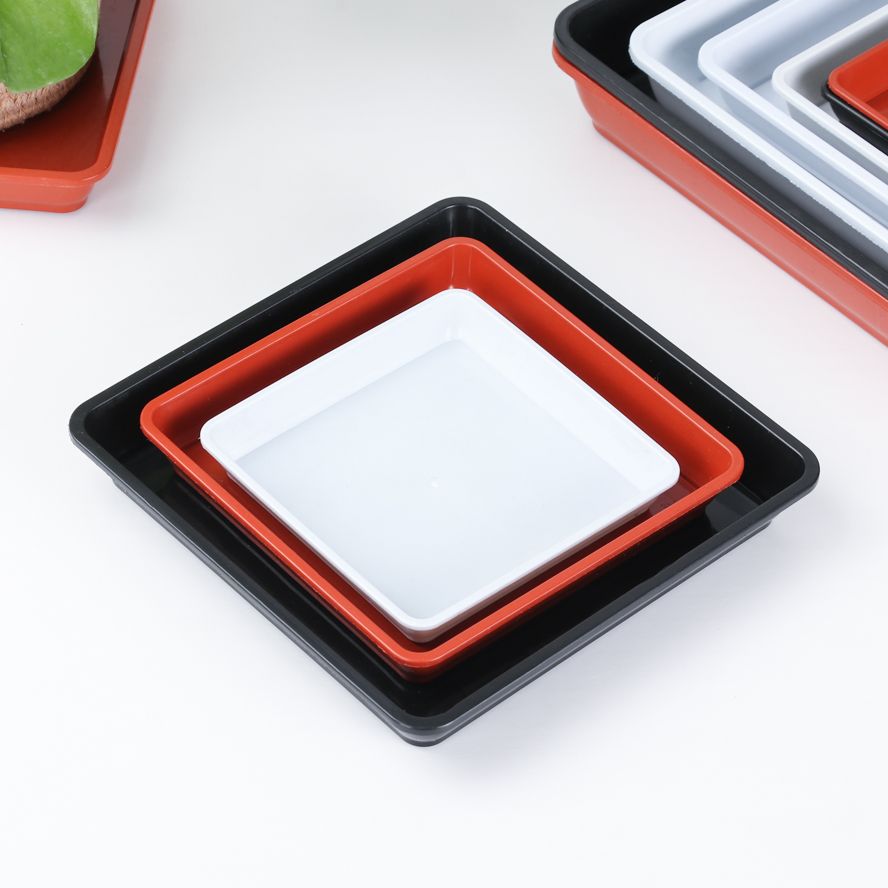 أطباق بلاستيكية مربعة الشكل صو - مراجعة Drip Tray Saucer وسعره